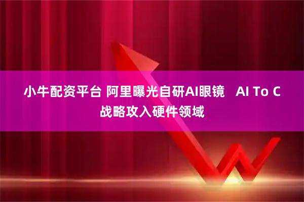 小牛配资平台 阿里曝光自研AI眼镜   AI To C战略攻入硬件领域